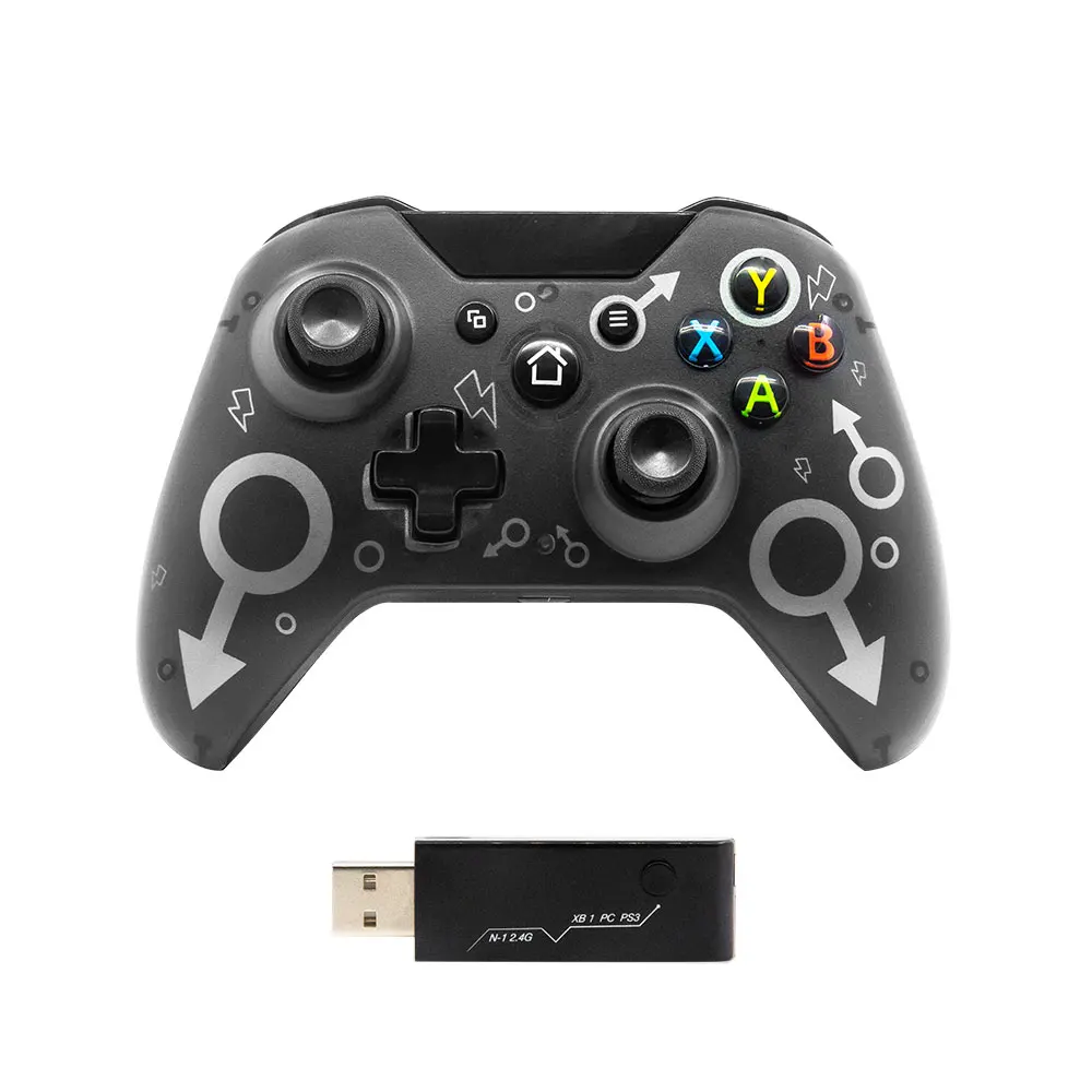 

New style 2.4G wireless game controller for xbox one wireless joystick black color x-one game controller Compatible With PS3