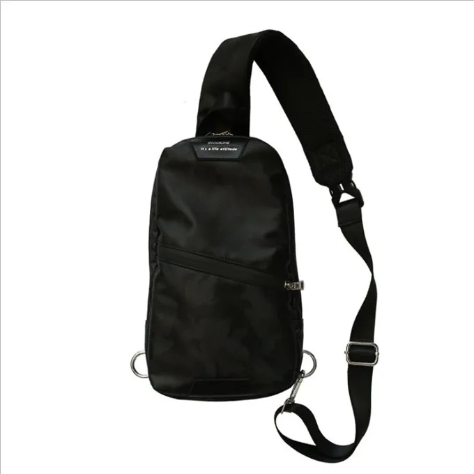 

2020 New Fashion Portable Promotional Sports Nylon Custom Waterproof Sling Chest Bag Shoulder bag, Picture color