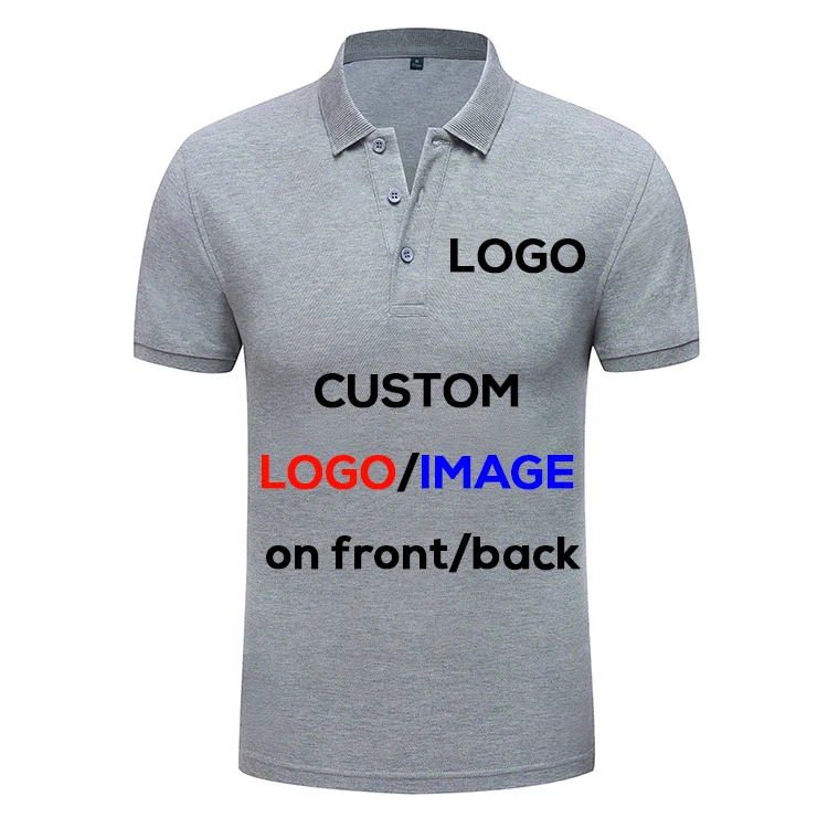 

golf sports polo shirt with logo custom men customized polo t-shirt logo printing custom logo printed cotton polo shirt
