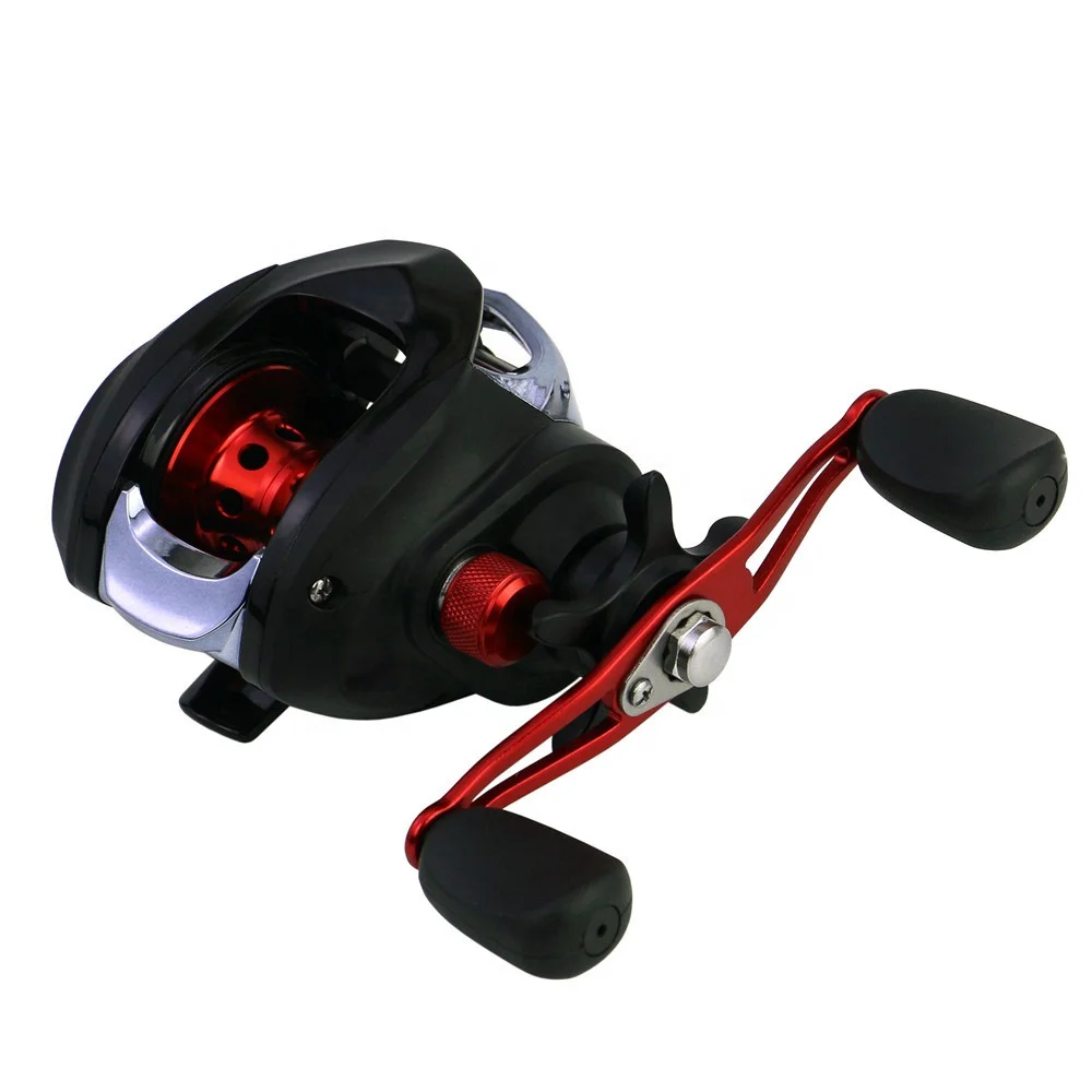 

Wholesale factory price baitcast fishing reel and rod combo fishing baitcasting reel fishing reel baitcasting, Black