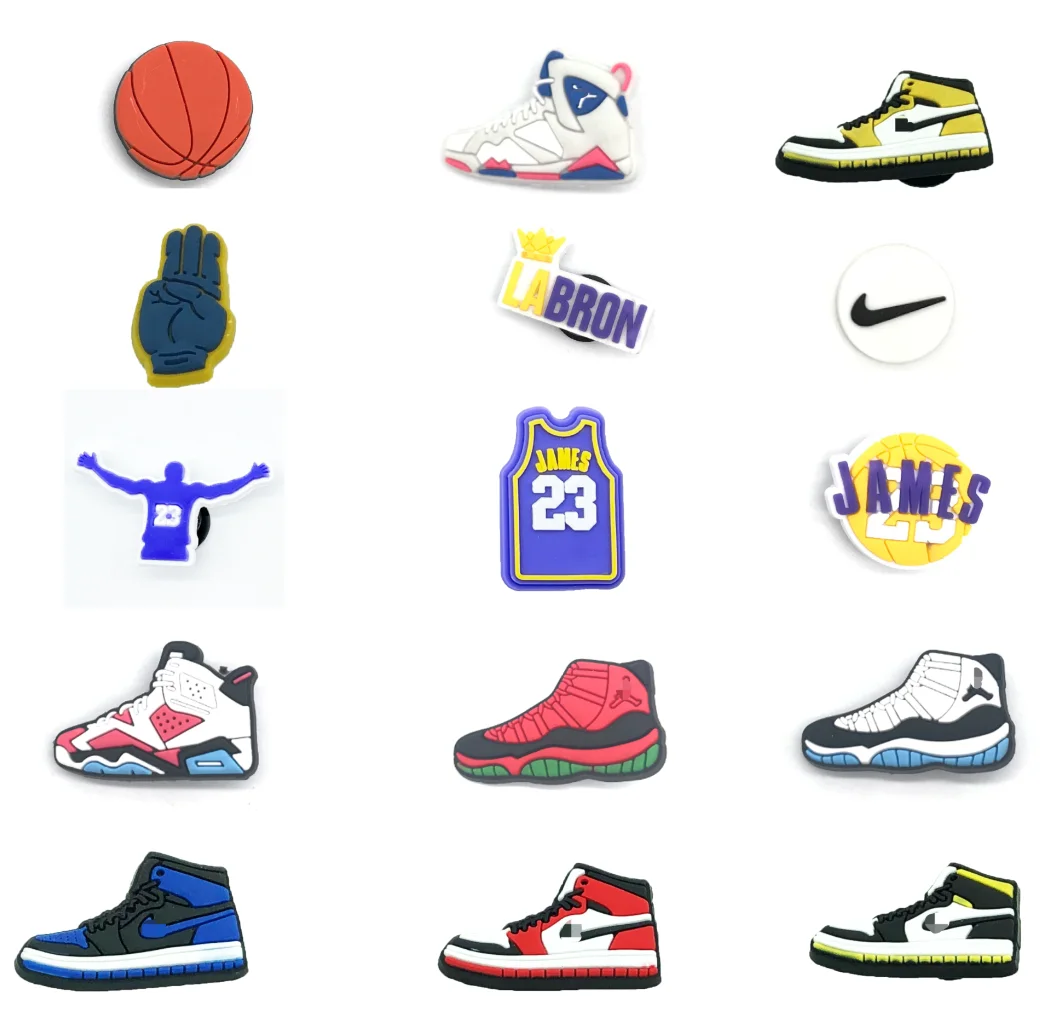 

Wholesale Sports shoe croc charm raiders shoe decorations for croc shoe charm boy kid gift, Picture