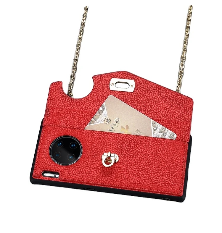 

Women Full-grain Leather Coin Purse Card Holder Huawei Mate 20 40 Pro Cell Phone Case Crossbody Iphone Case Wallet