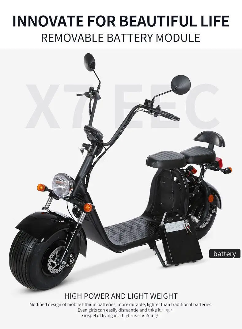 

Hot Selling 800W 48V High Power Electric Scooter