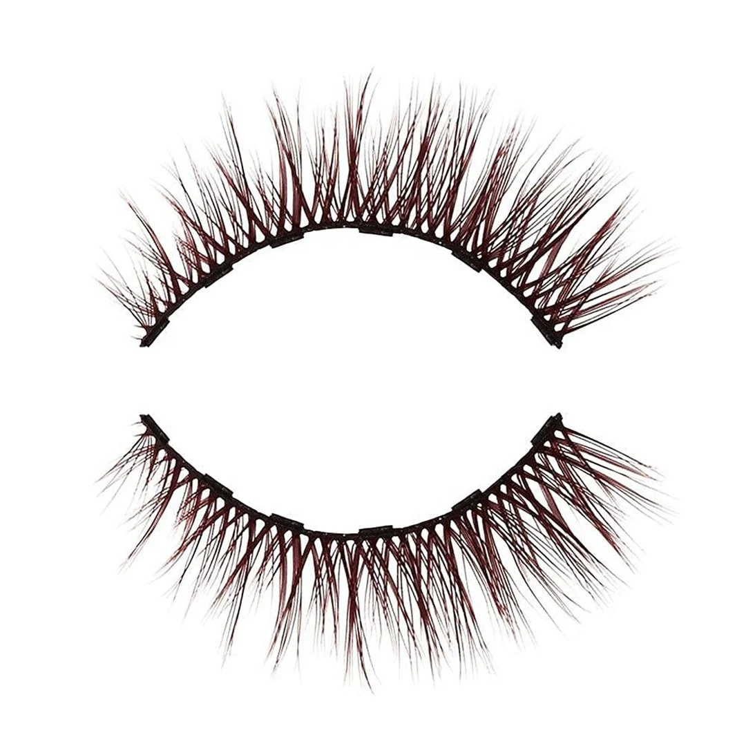 

New styles colorful magnetic eyelashes silk styles 3D eyelashes with your own logo