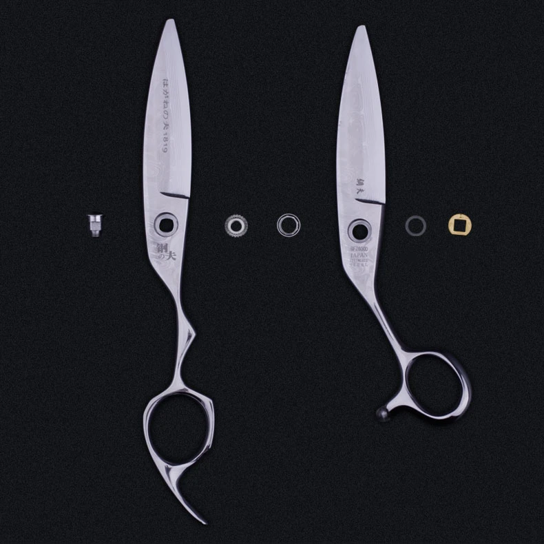 

KUNGFU Double Edge Blade Shears Japanese Steel Scissors Hair Beauty Hairdressing