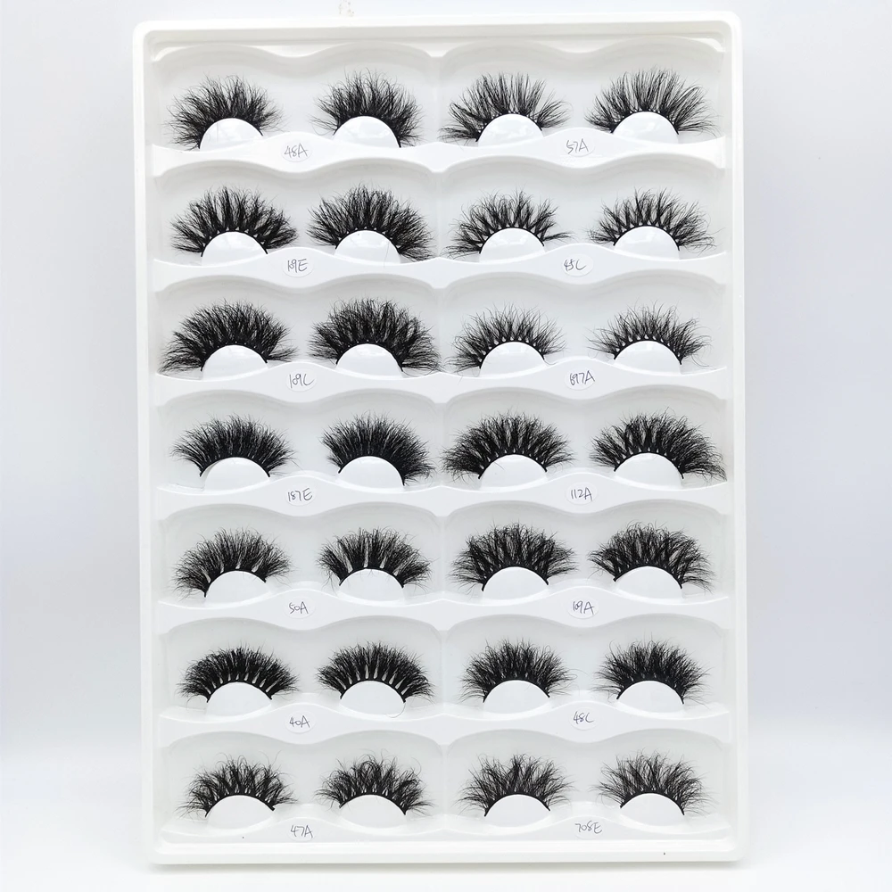 

luxury mink lashes bulk long 3d fluffy mink eyelashes vendor 25mm mink eyelash