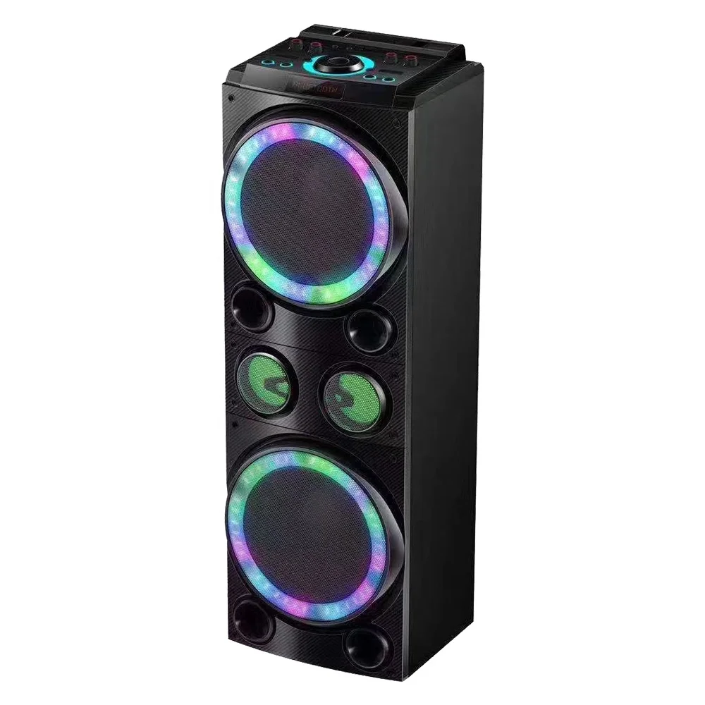 

AYSOUND 2021 Most popular double  professional audio with amplifier blue tooth speaker caixa de som, Black