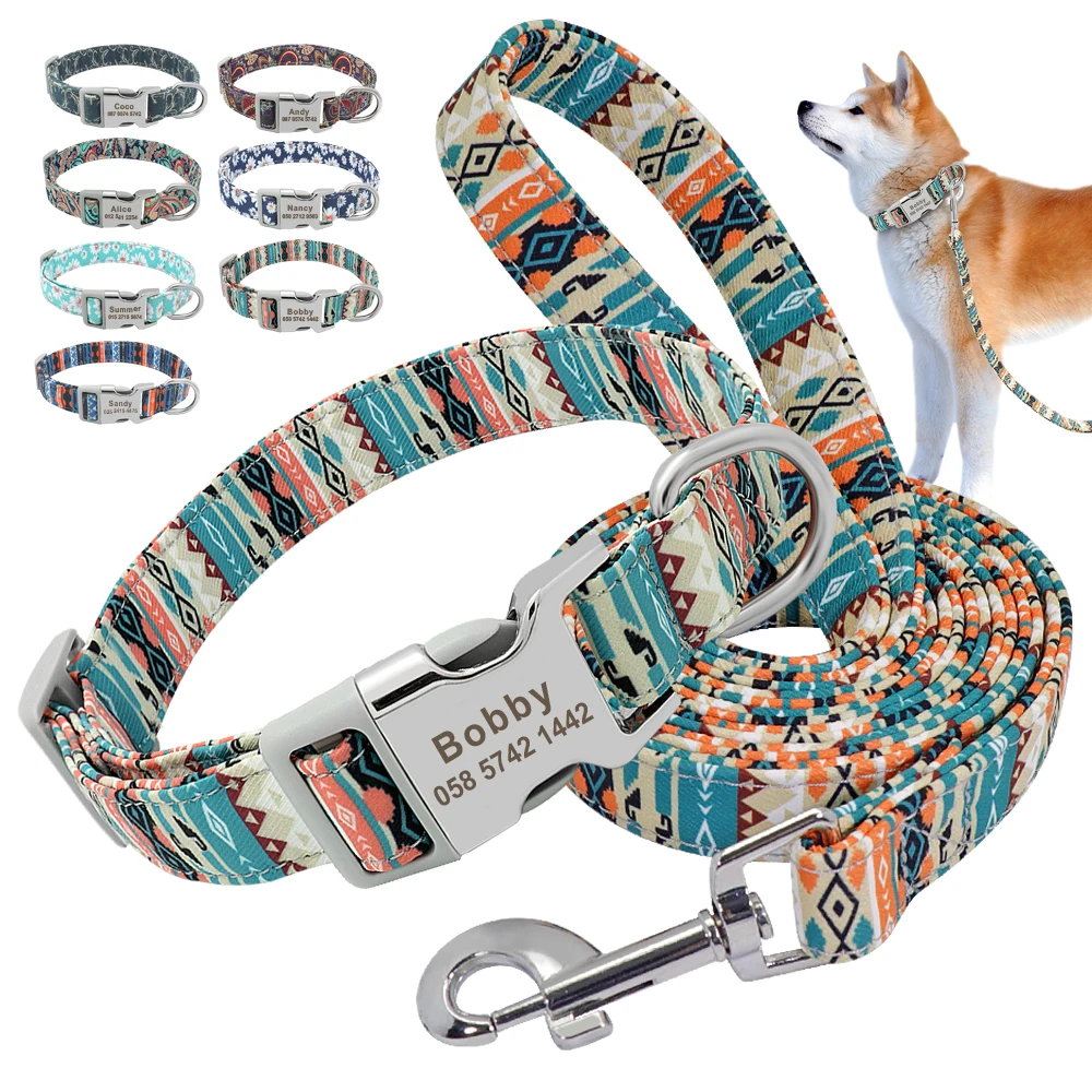 

Fashion Nylon Dog Leash Printed Dogs Leashes For Small Medium Large Dogs Soft Pet Walking Lead Rope Chihuahua Pitbull Bulldog, Picture shows
