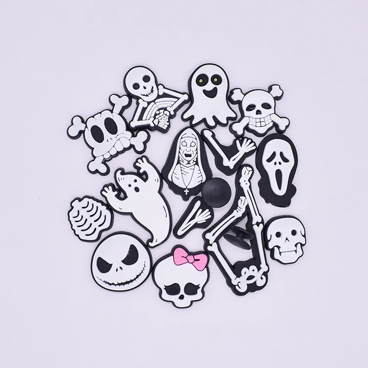 

Horror theme Clown series funny kids shoe charms bracelet accessory party gifts, As picture/custom