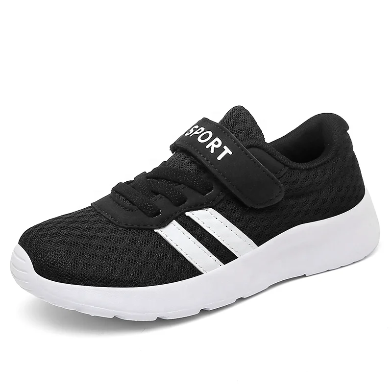 

Wholesale Unisex Sneakers stock Walk Casual Sports Shoes Black Breathable Running Light Flat Children'S Platform Sneakers boys