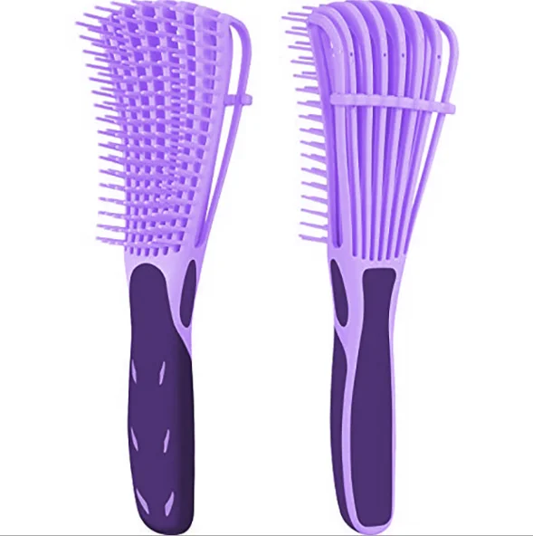 

Pravite label wet hair brush detangling octopus detangling brush for curly hair