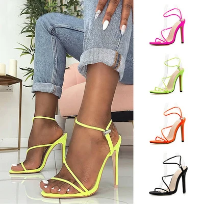 

Dropshipping high heels shoes for women summer stiletto high heels open toe heels women's sandals