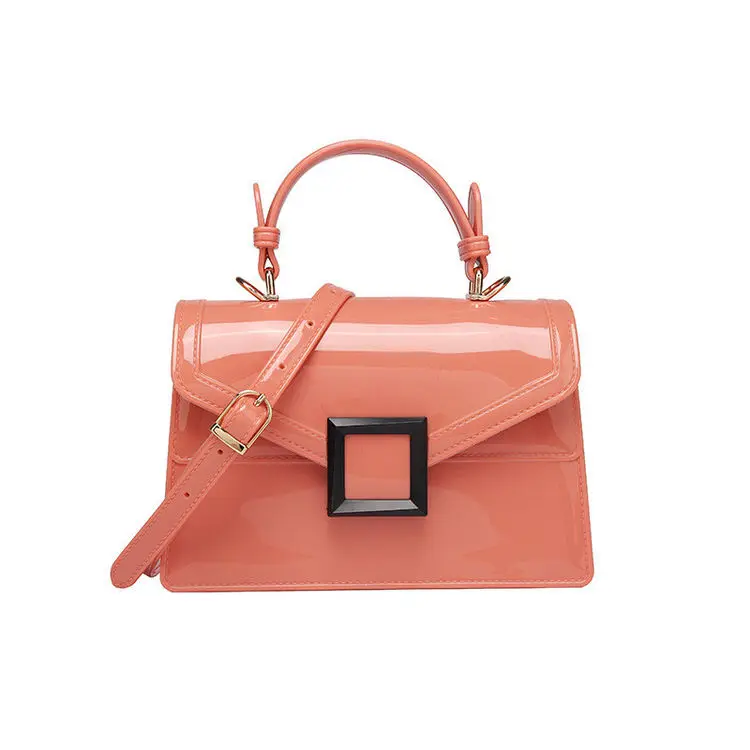 

New Design Shoulder Bags Trendy Jelly Tote Bag High Quality Pvc Candy Color Handbags