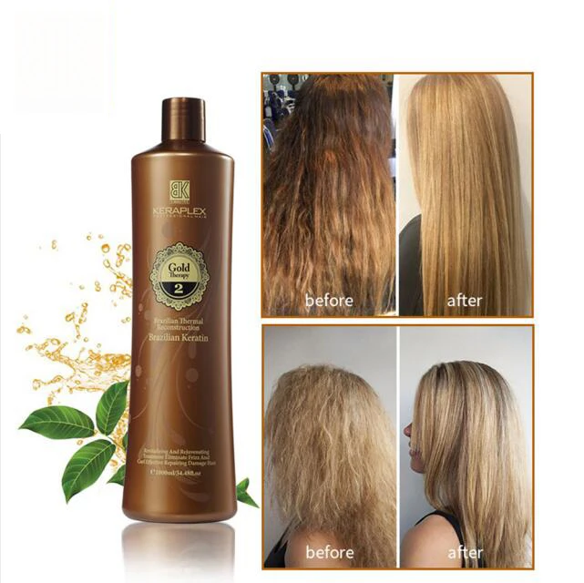 Professional Straighten Gold Keratin Hair Treatment Cream Hot Selling 