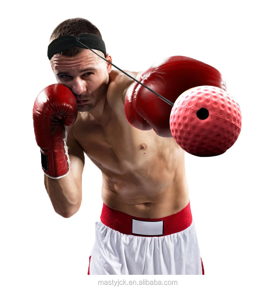 Boxer Boxing Fight Ball Head Band Reflex Speed Boxing Training Punching Workout 