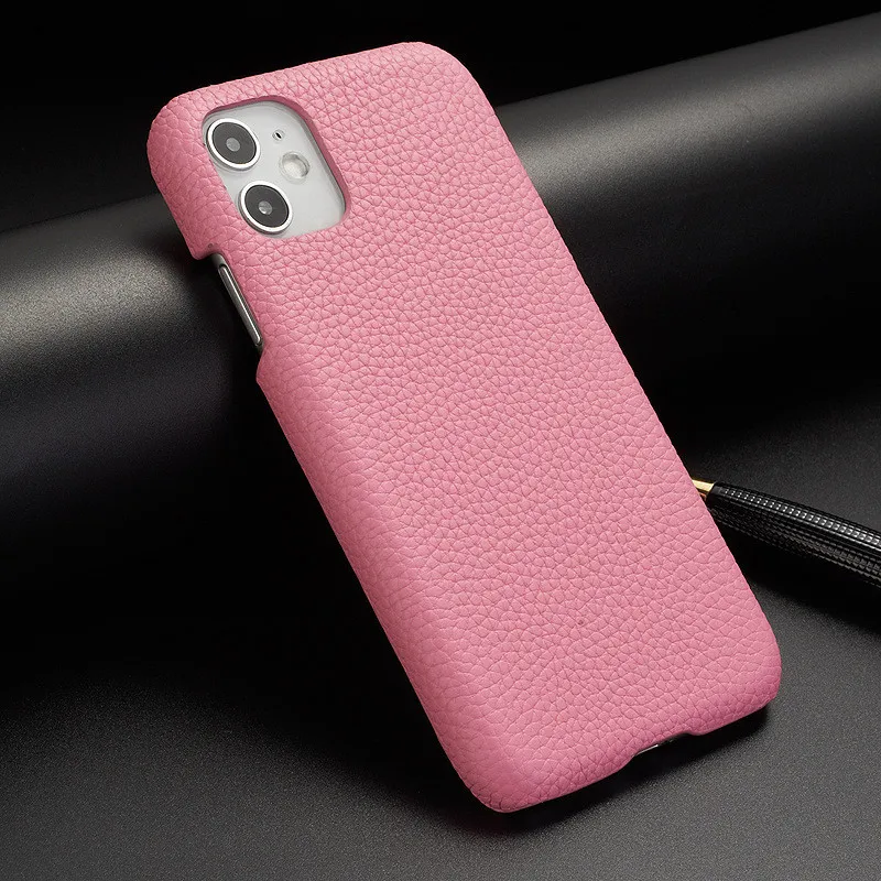 

Pebble Fashion for iphone 12 leather phone case,lychee leather phone case for iphone 11 12 pro max xs max xr, As the pictures show