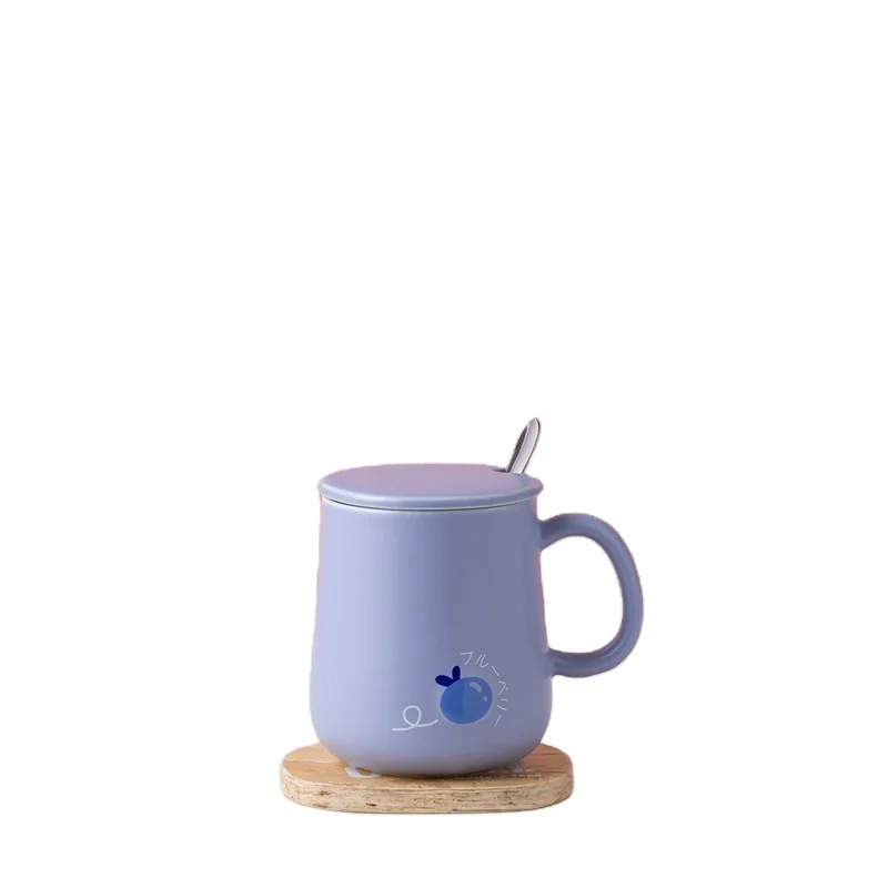 

2021 Good Quality New Arrivals 420ml 3d Fruit Water Mug With Metal Spoon