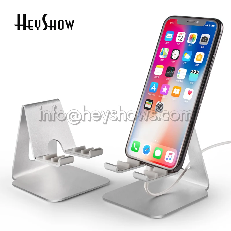 

Metal Mobile Phone Stand Alloy Tablet Display Holder Cell Phone Desk Stand For All Phones Tablets Silver Black Pink, Red,pink,silver,gold,black...all color can be customized