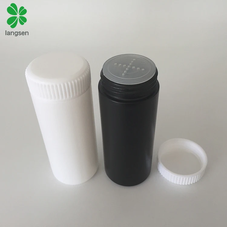 60ml plastic baby talcum powder bottle with sifter screw cap