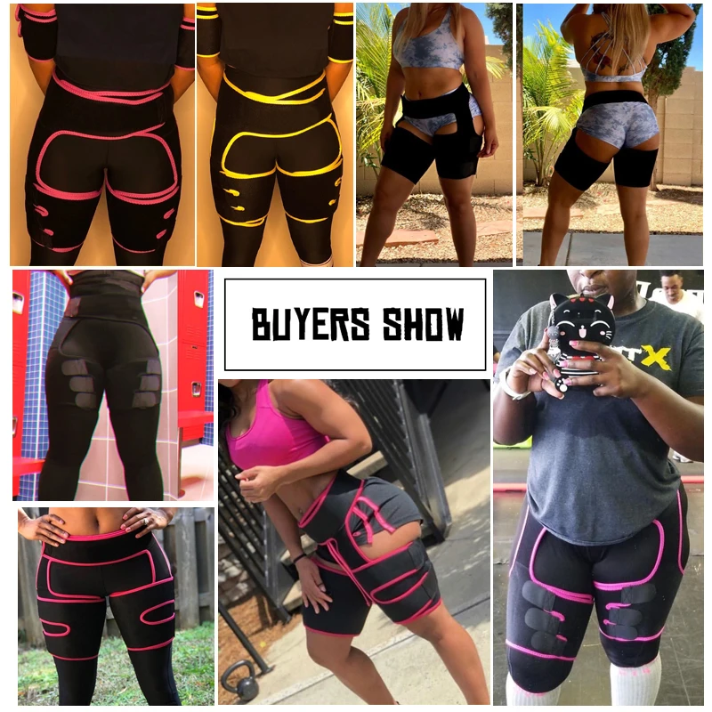 
Custom Logo Neoprene Tummy Control Thigh Trainer Wraps Waist Shaper Workout Thigh Shaper Booty Sculptor 