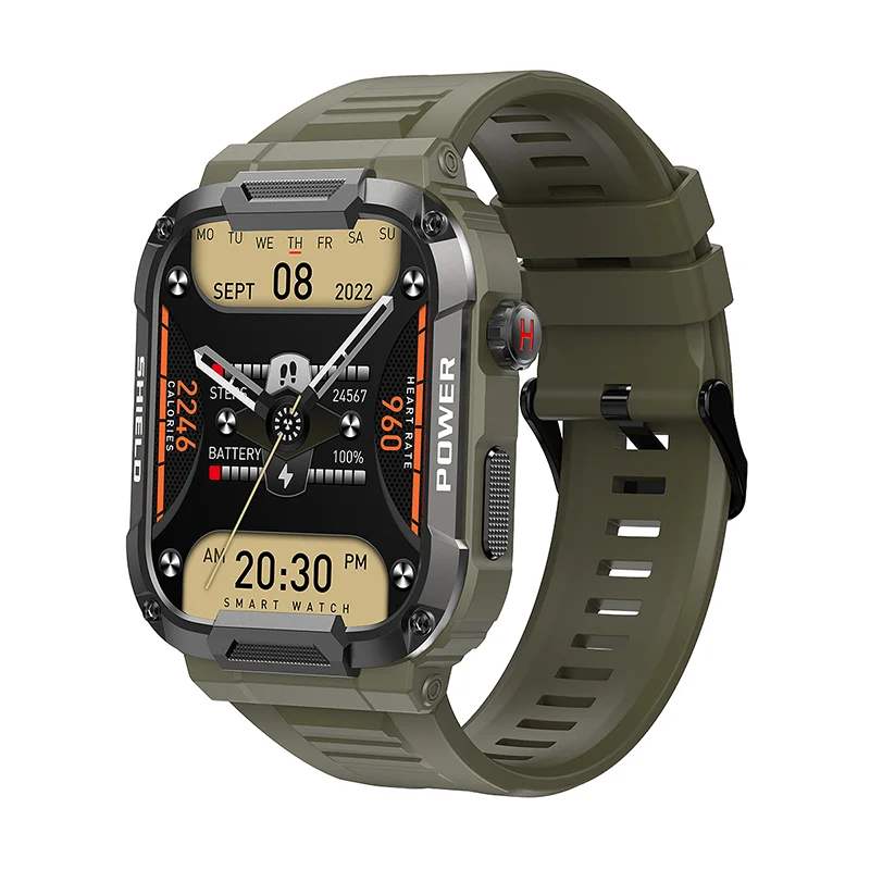 2023 New Product MK66 Smart Watch 1.85 inches BT Call 400 mAh large battery capacity outdoors Man Sports watch