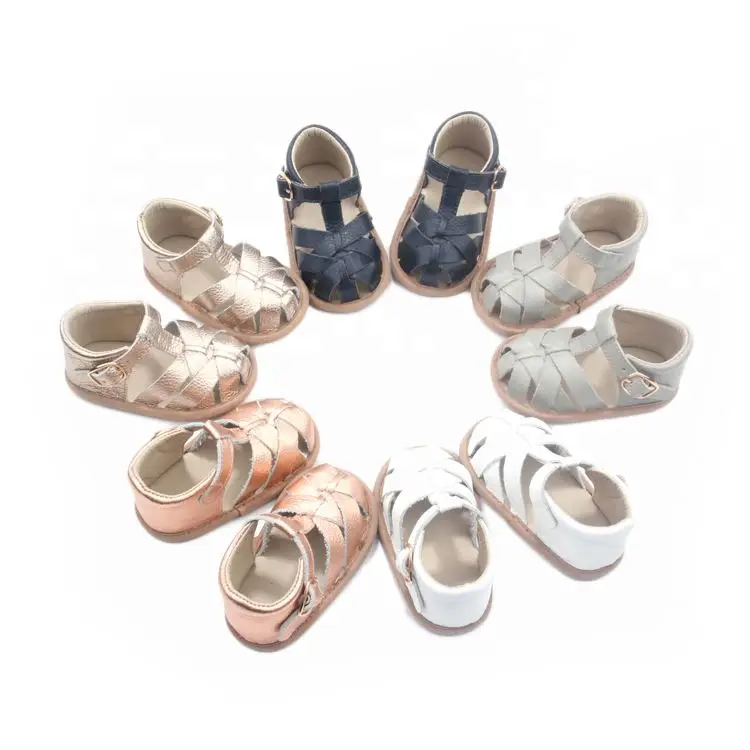 

Australia Best Selling BEIBEINOYA Flat Shoe Kids Boy Sport Summer Genuine Leather Kid Sandal