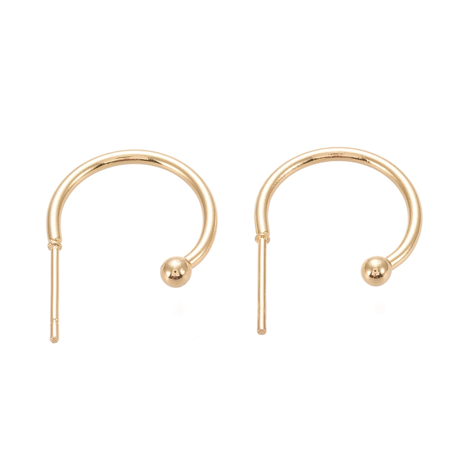 

PandaHall Surgical Stainless Steel Pin Golden Earring Hooks