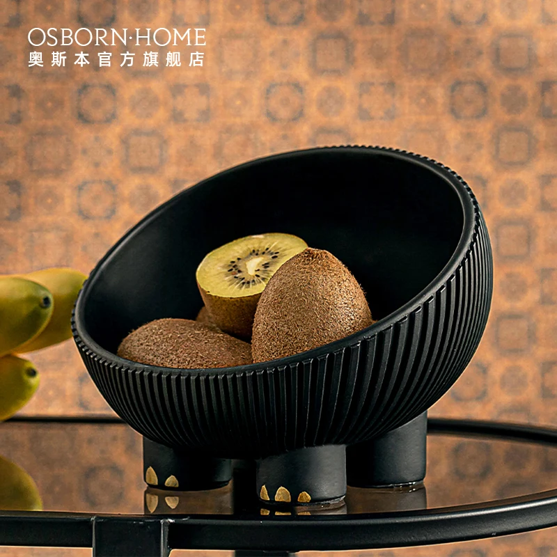 

OSBORN Nordic home decor luxury Resin Ornaments Dried fruit plate Desktop storage, Picture