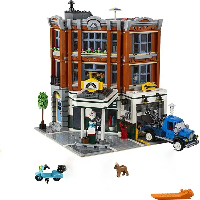 

Corner Garage Building Blocks 10264 Newest Creator Brick City Street view Toy for Kids