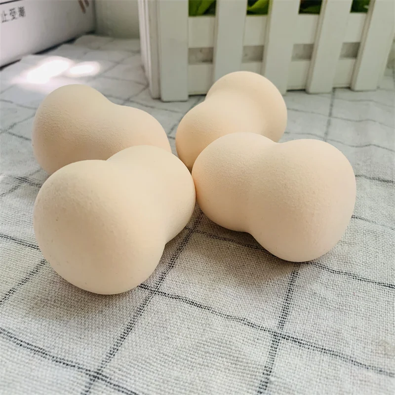 

New arrival 2021 cute gourd shape portable mini powder puff make up magic sponge, As the picture