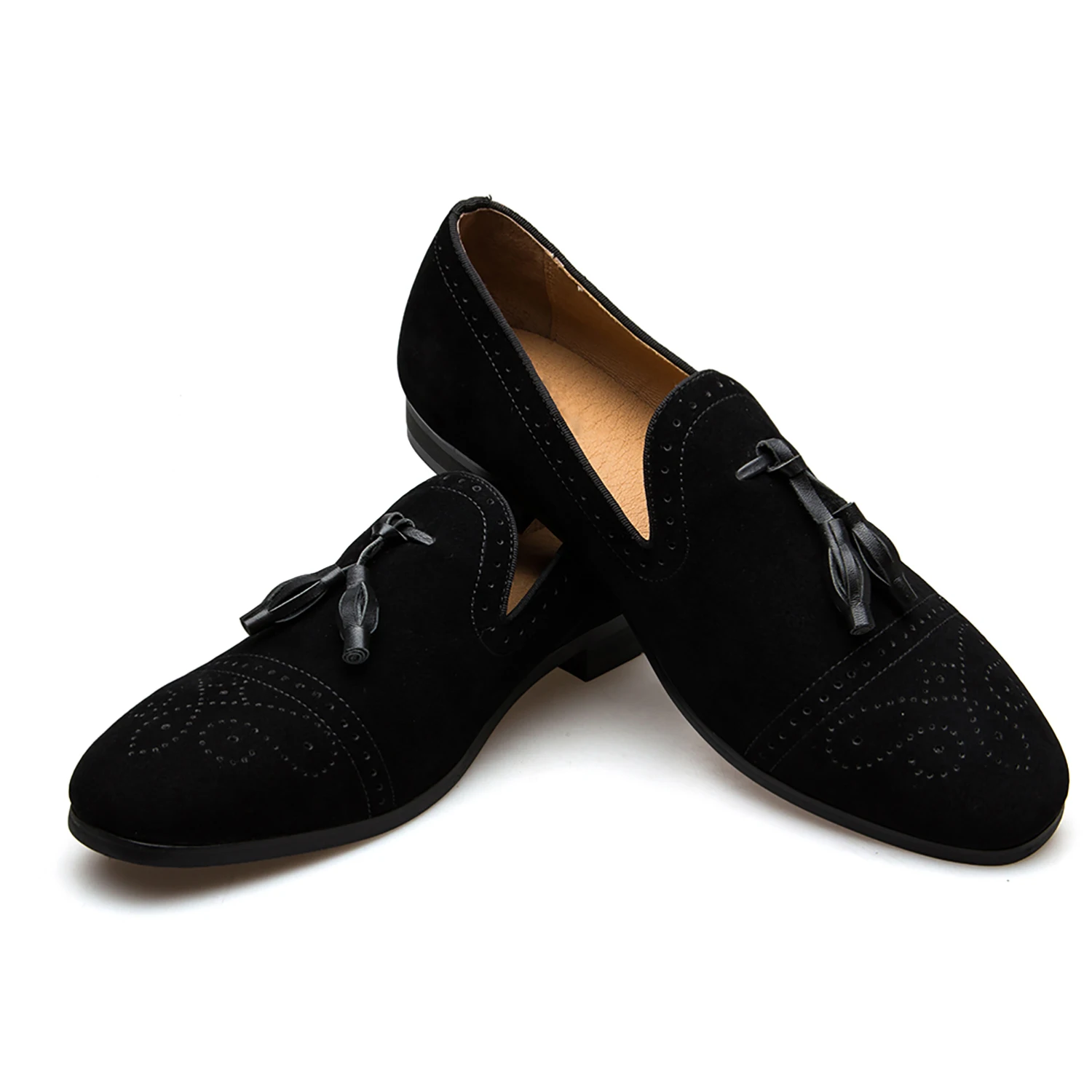 

Suede Leather Men Loafers Dress Shoes Slip On Male Shoes Casual Shoes