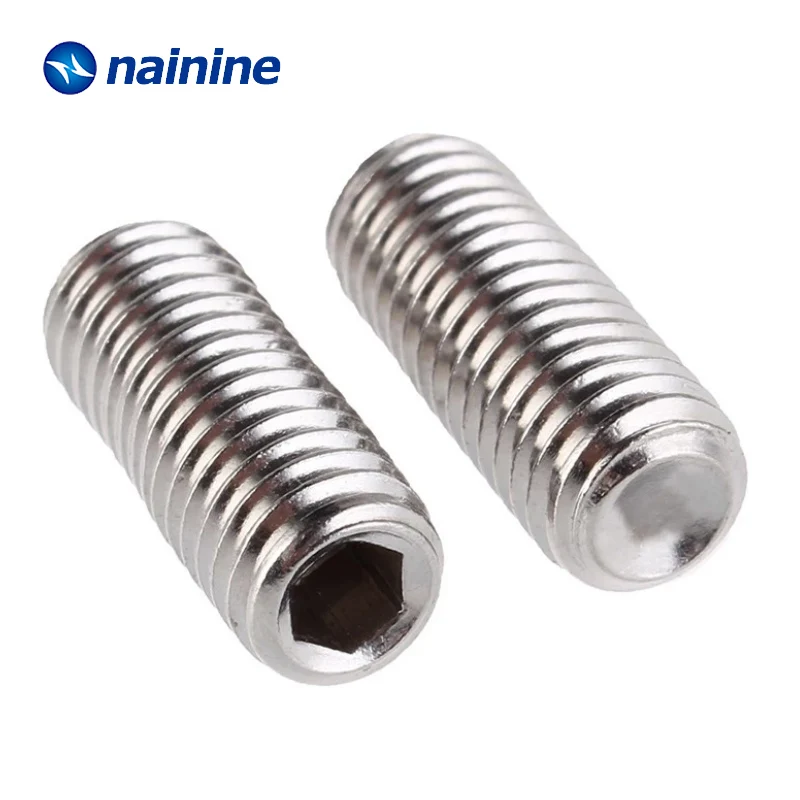 
Hexagon socket set screws with cup point din916 