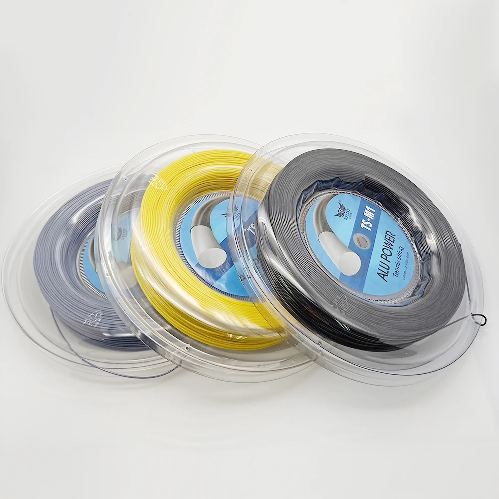 

Factory Hot Sales Power Control 1.25 Polyester 200m Reel Polyester Tennis String For Professional Stringing Machine, Black