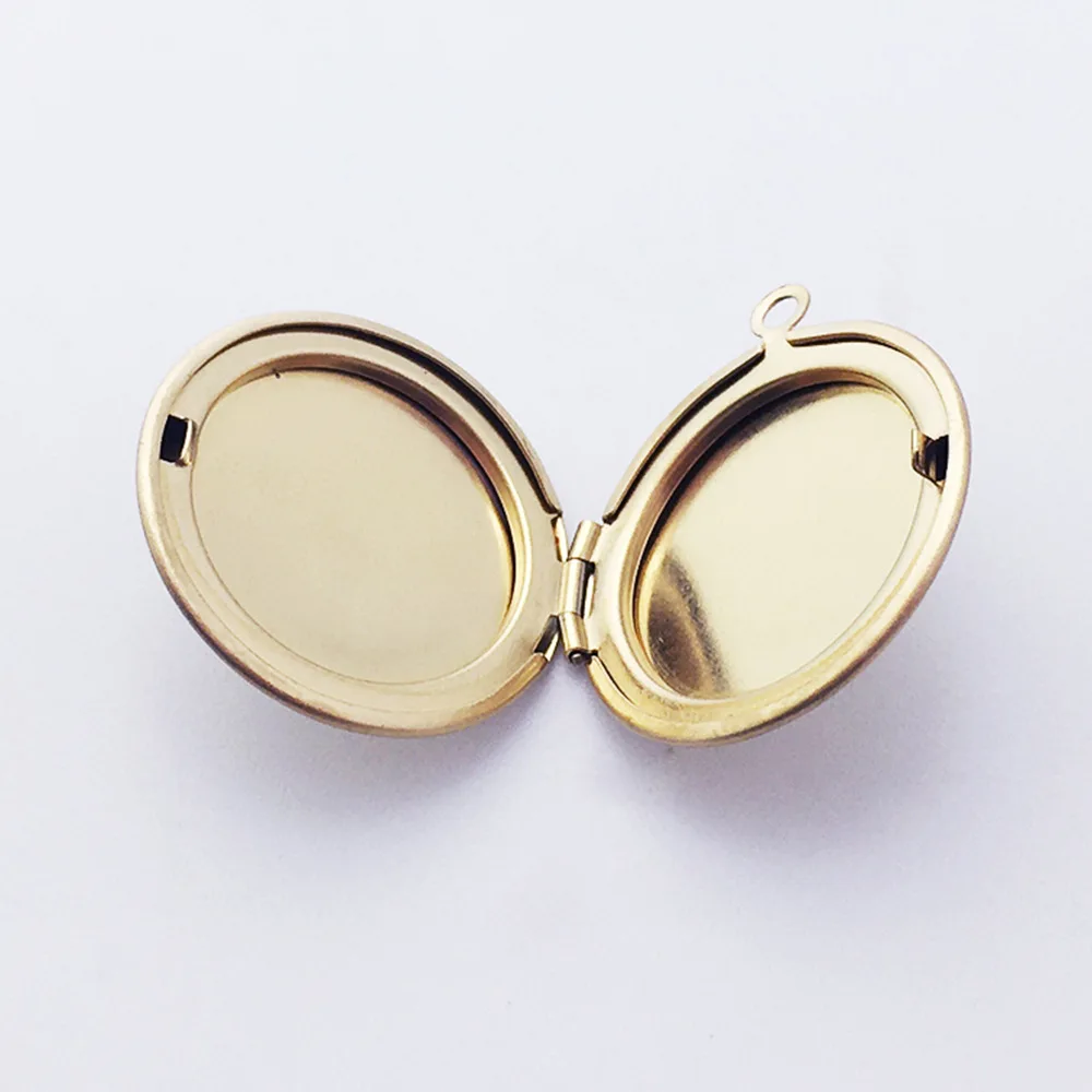 

Gold Women DIY Jewelry Making Accessories Opening Photo Round Locket Shape Pendant Stainless Steel Charm For Necklace Bracelet