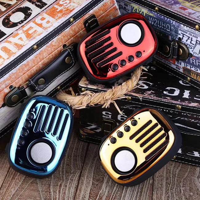 Promotion Gift Mini Portable FM Radio Retro Bluetooth Wireless Speaker - ANKUX.COM