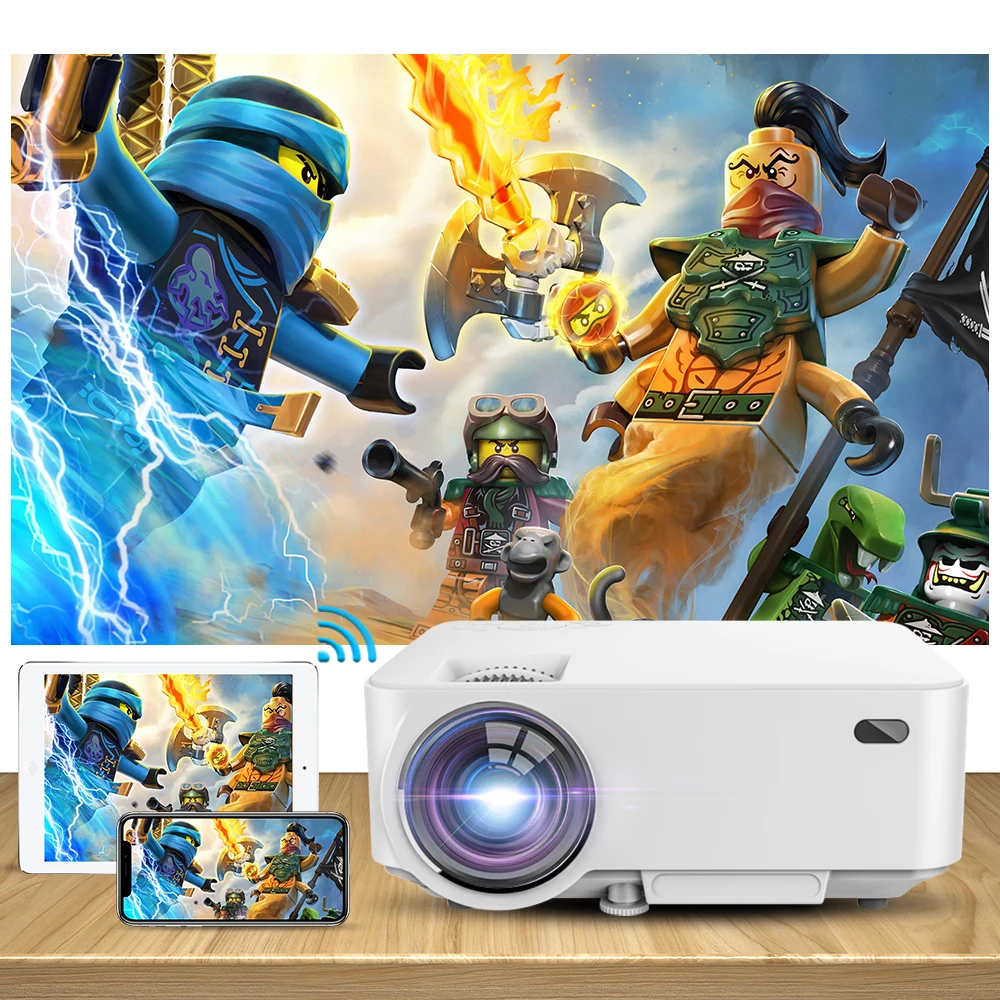 

XIDU Newest Mini Projector G3 Full HD 1080p Best Android Projector 5000 Lumens 3D LCD Home Outdoor Mini Projector