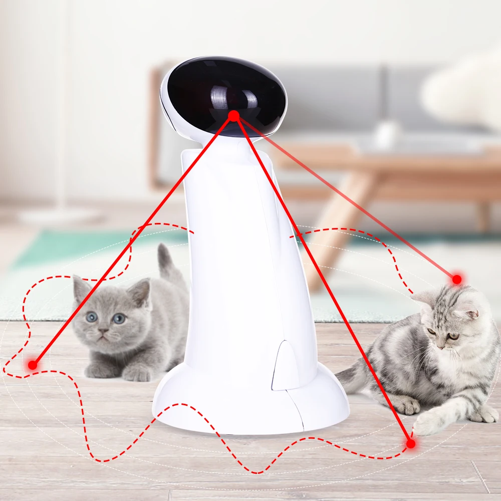 

AFP Interactive Toy Pet Training Products Pointer Automatic Electric Rotating Catch Training Cat Laser Toy For Cats, As photos