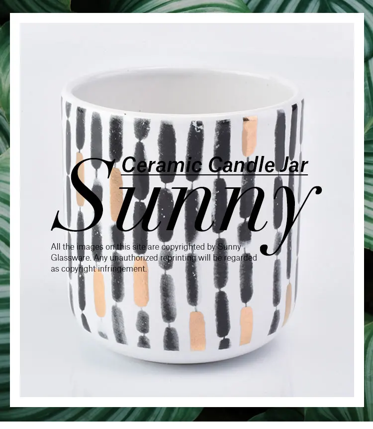 luxury candle jar ceramic