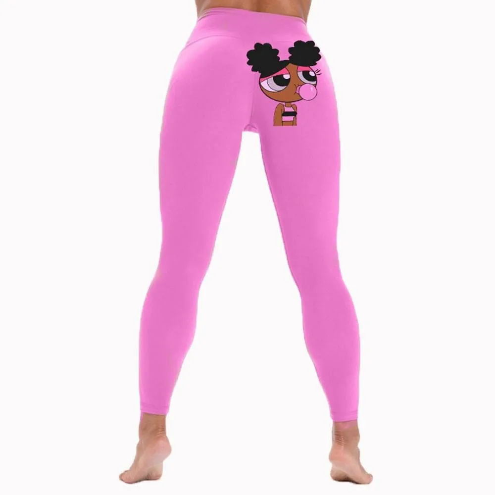 

Fall 2020 Custom High Waisted Womens Trousers Yoga Pants Printed Tight Fitness Seamless Snack Leggings, Pictures showed