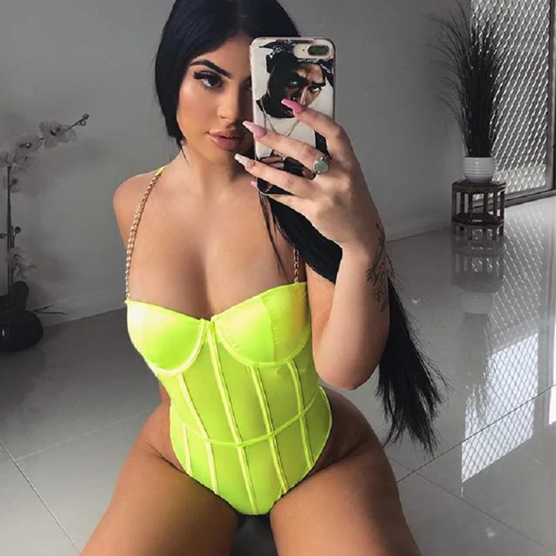 

chain sling top women sexy lingerie bodysuit sexy underwear, As picture