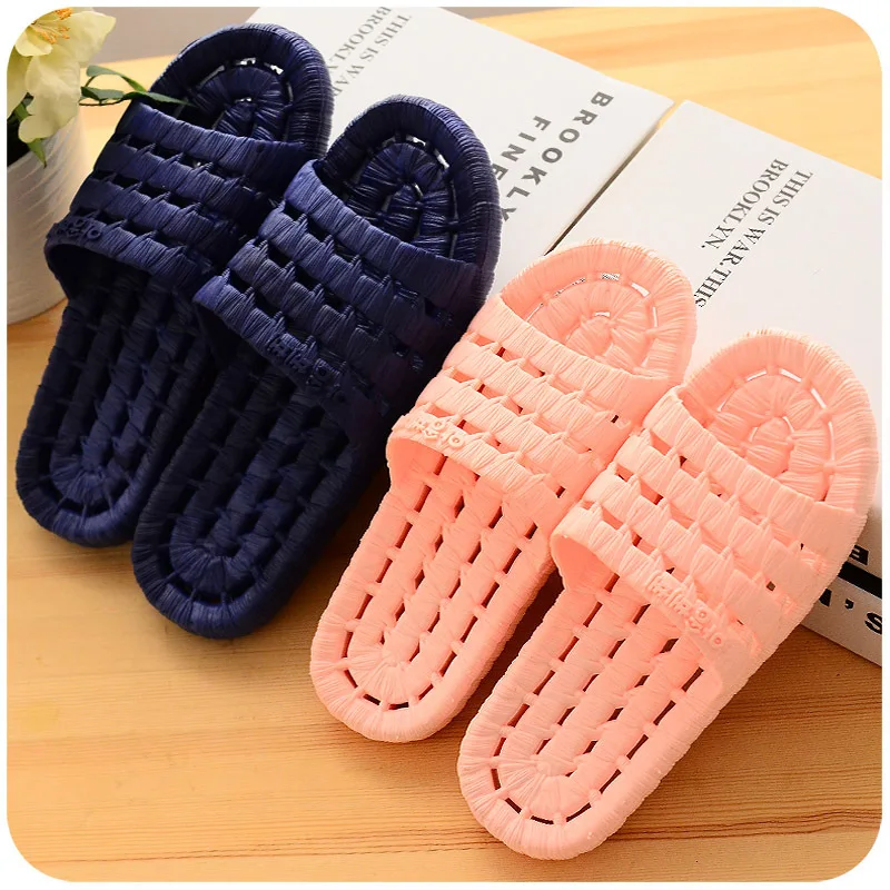 

wholesale cheap stocks summer indoors soft slipper live in home shower room slipper nonslip, As picture