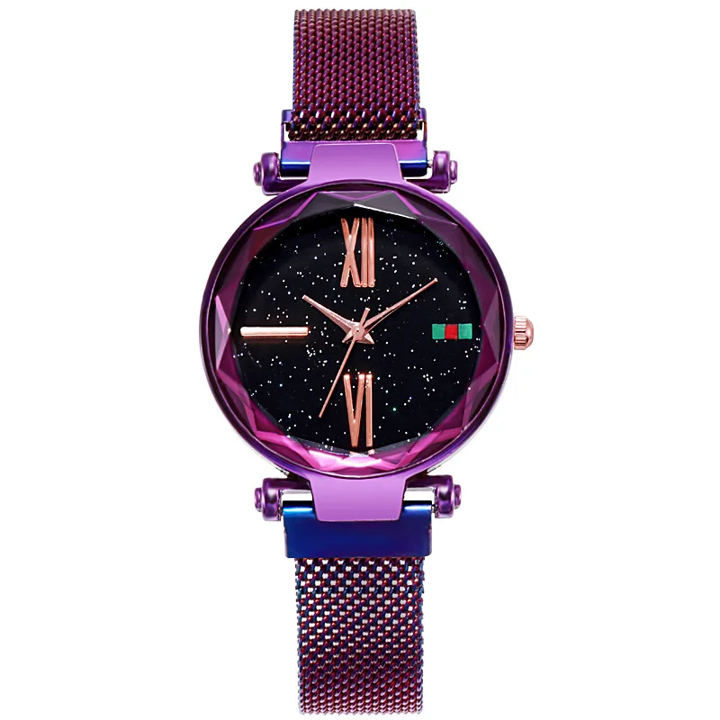 

2020 New Design four scale Spot surface Rose gold luxury trend Thin strap Women Watches Ladies Magnetic buckle strap wrist watch