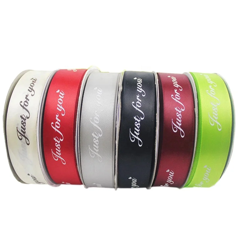 

CHENMEI Wholesale custom 25mm polyester wedding cake ribbon with printed just for you, 196 colors