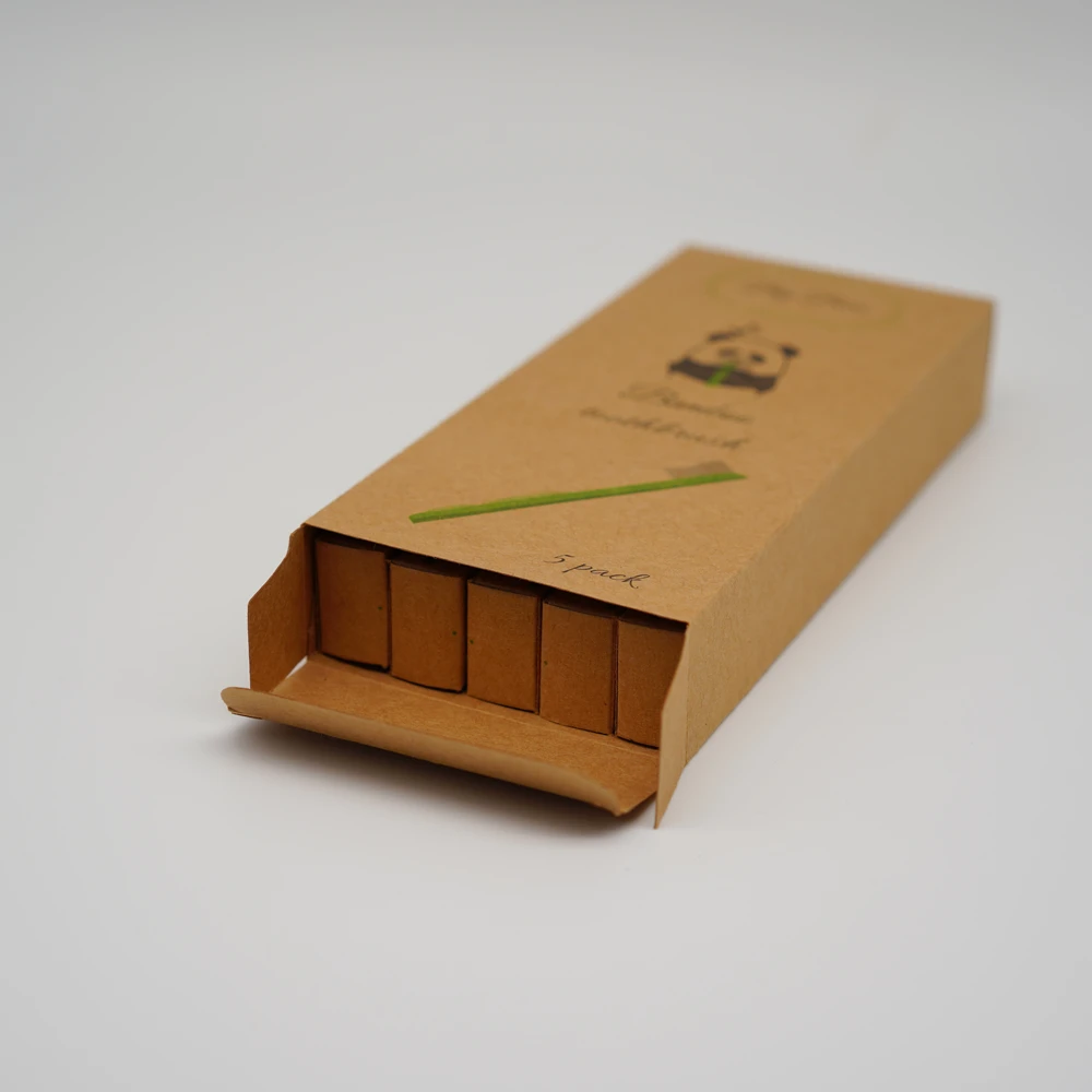 

5 pack bamboo toothbrush set