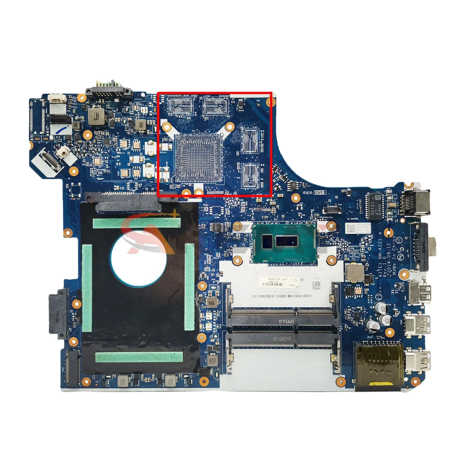 

For Lenovo Thinkpad E550C E550 Laptop Motherboard AILE1 NM-A221 With 3205U i3-5005U i5-5200U i7-5500U CPU Fru:00TH584 00HT638