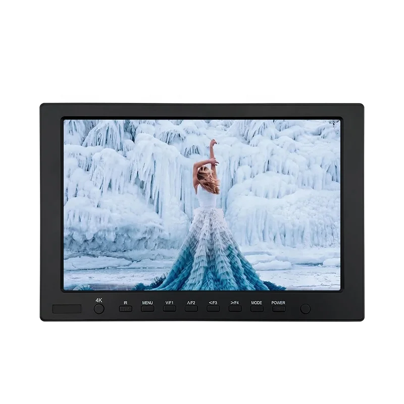

10.1 inch broadcasting camera monitor high brightness field video monitor, Black