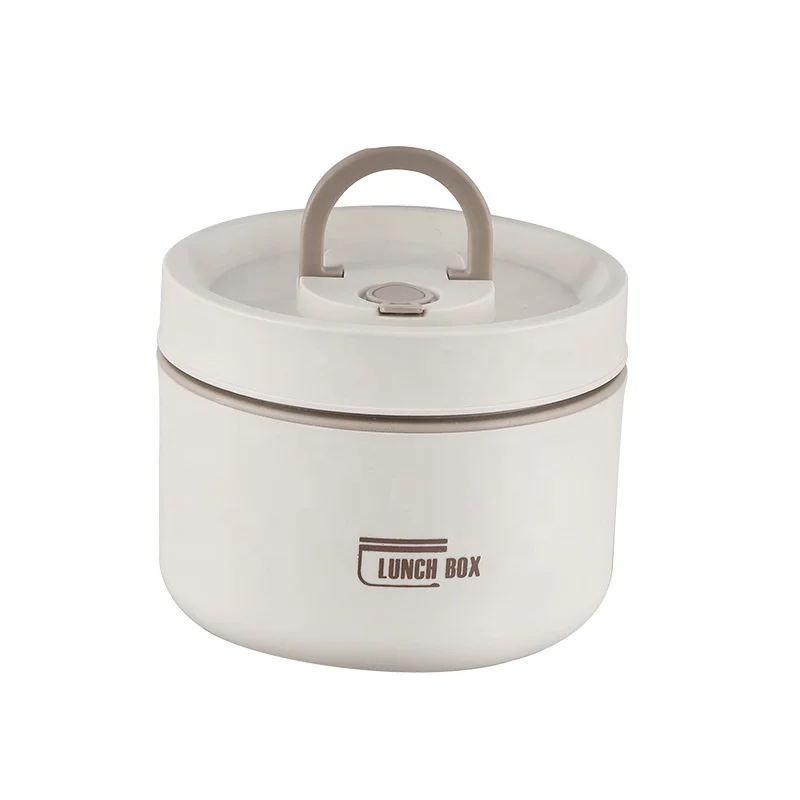 

304 stainless steel insulation lunch box leak-proof sealed insulation bucket for students&work with lunch box multi-layer bent