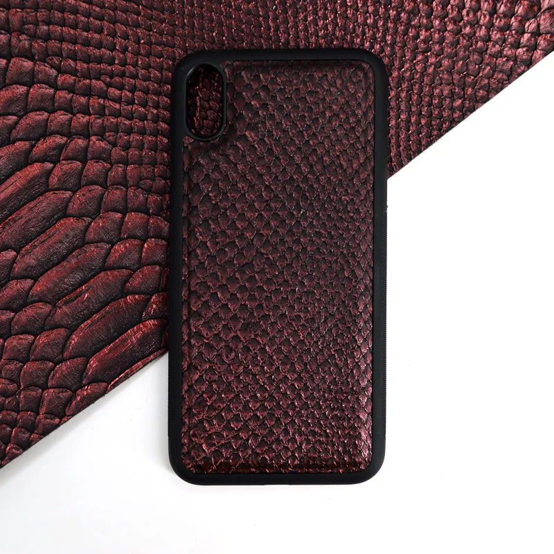 

Ysure Latest Luxury Custom Logo Vintage Snakeskin Pu Leather Mobile Case