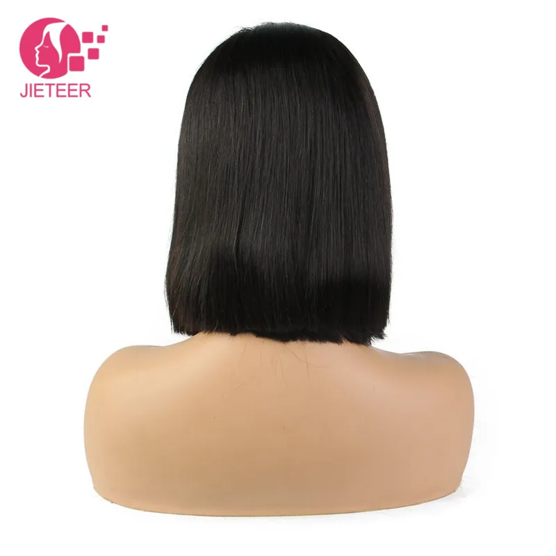 

Grade 12A Short BOB Wig Brazilian Virgin100% Human Hair Lace Front Wigs ,Silky Straight Lace Frontal Bob Wigs for black women