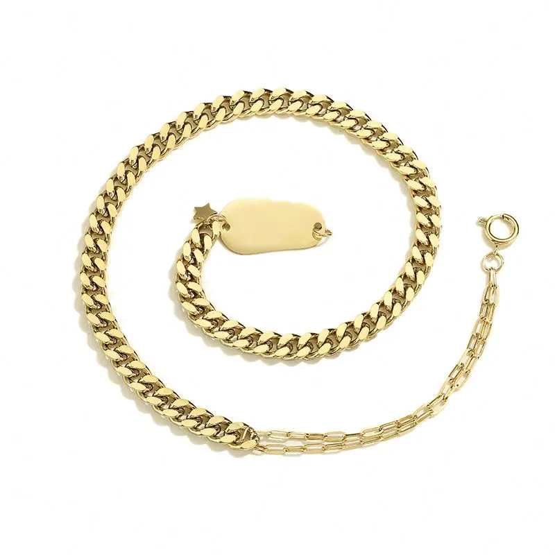 

Fashion design 14K gold plated hip hop gold chain stainless steel jewelry necklace